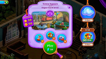 Town Square  ( Super Hard Level ) - MANOR MATTERS ||  Android Gameplay |Scenecompete!