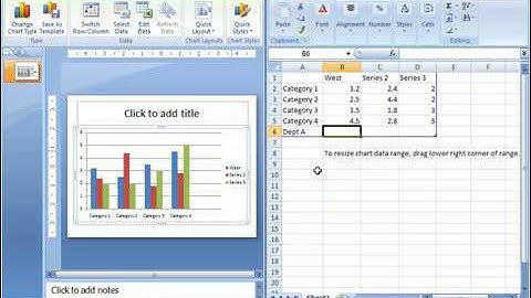 How to add a graph to a slide in PowerPoint 2007
