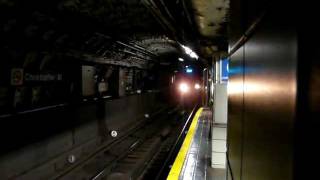 PATH: 33rd Street Bound Train Arrives at Christopher Street