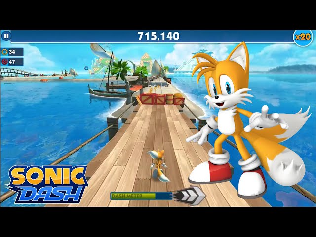 Sonic Dash - Movie Tails Gameplay 