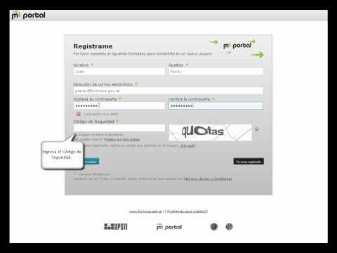 Registrate a Mi Portal