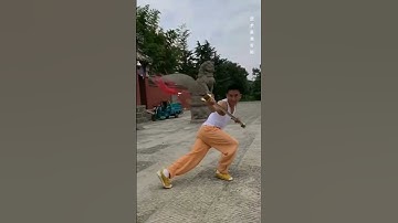 Shaolin Weapon Training Guang Dao #shorts #shaolin #weapon