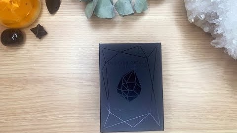 Obsidian Oracle Deck the Black Edition by Megan Buccere with guide by Trish Sullivan Walkthrough.