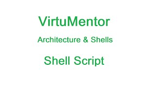 Shell Script Part 1 - Architecture and Shells
