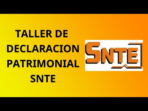 TALLER DE DECLARACION PATRIMONIAL SNTE