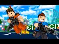 BATALHA DE ARMAS NA CIDADE DO ROBLOX!! (Mad City)