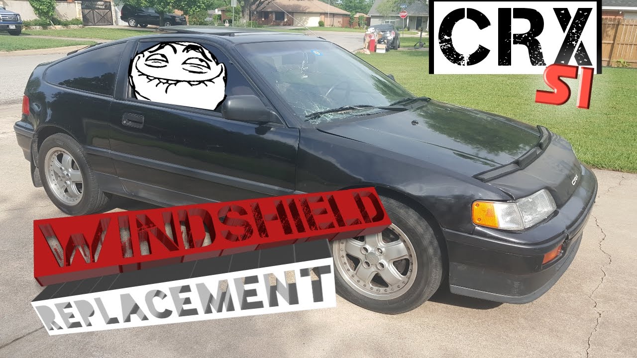CRX Si Windshield Replacement - YouTube