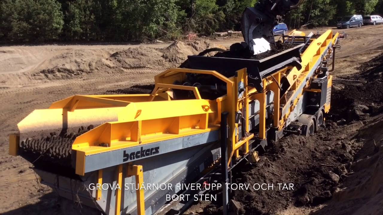 Backers stjärnsikt från Norditek sorterar jord med hög kapacitet