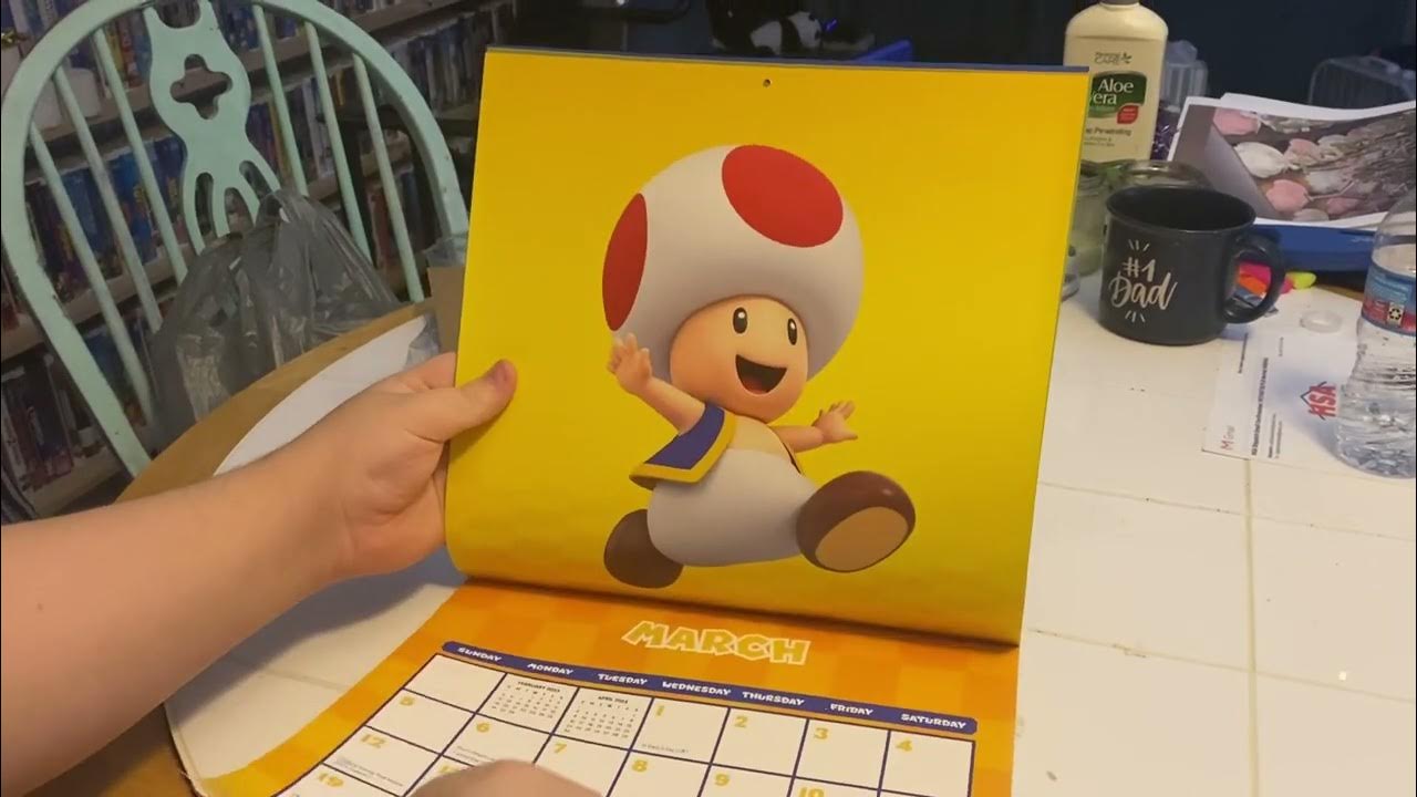 Super Mario 2023 Wall Calendar Unboxing YouTube super-mario-2023-wall-calendar-unboxing-youtube