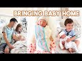 FIRST 24 HOURS WITH A NEWBORN AND TODDLER | Bringing Baby Home + Siblings Meet!