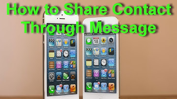 iPhone 4S - Sharing Contact Through Message - Preview