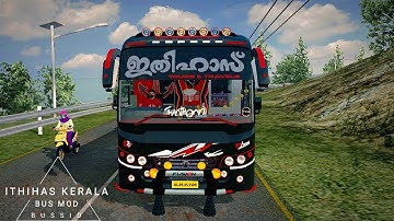 ITHIHAS Kerala Bus Mod In Bus Simulator Indonesia - Bussid Bus Mod - Bussid Car Mod - Bussid