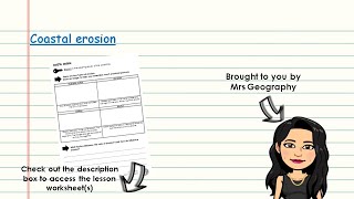 Coastal erosion