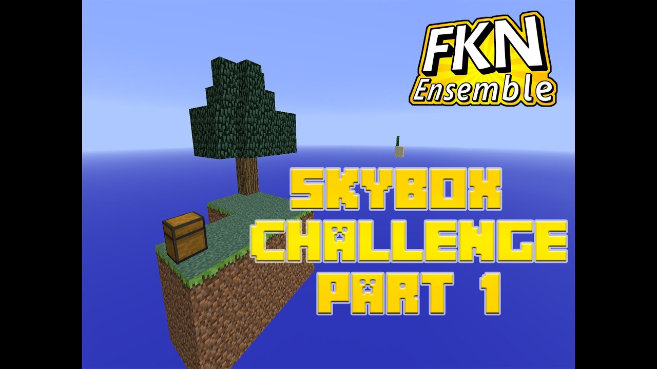 Minecraft Skybox Challenge Part 1 - The Quest for Cobblestone - YouTube
