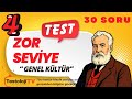 ZOR SEVİYE GENEL KÜLTÜR TESTİ – 4 | YENİ NESİL ELİT SORULAR #genelkültür #bilgiyarışması