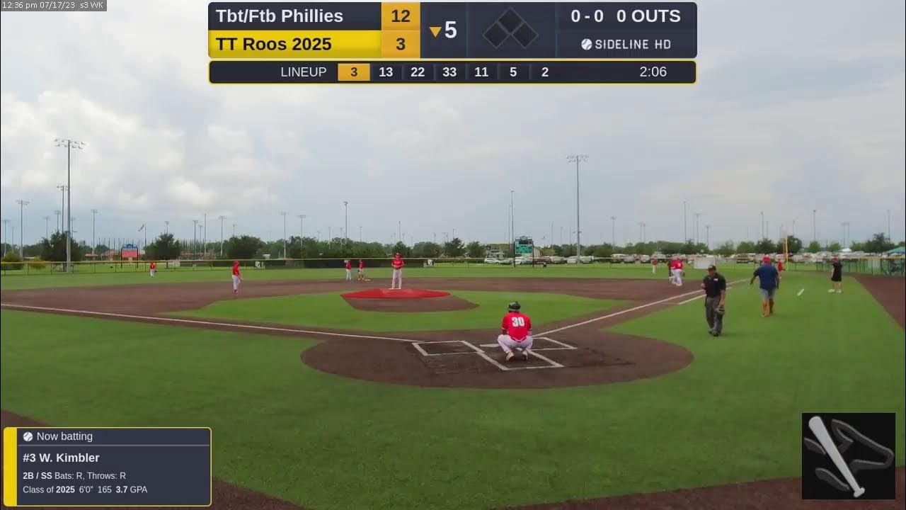 TT Roos 2025 vs. Tbt/Ftb Phillies (2023.07.17) YouTube