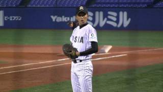 Baseball 東浜巨 優勝決定戦 WarmUp　東都大学野球2011-1102