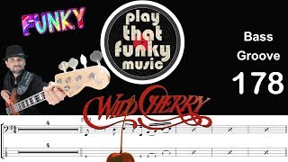 PLAY THAT FUNKY MUSIC (Wild Cherry)  How to Play Bass Groove Cover, Transcription, Score, Tab Lesson