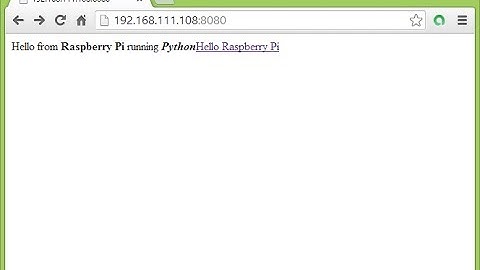 Create a simple custom HTTPServer with Python, on Raspberry Pi