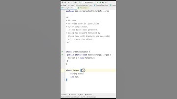 What is helping us to create Objects in java  #javaclass #ytshorts