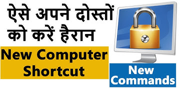 How To Create Shortcut Icon To Lock/Shutdown/Restart Laptop/Computer | Computer Commands | New Trick