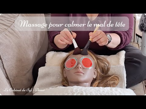ASMR FR - Massage pour calmer le mal de tête (chuchotement)