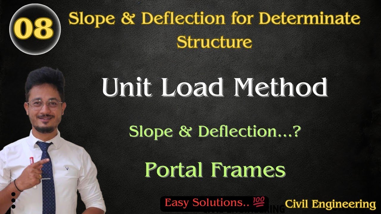 07* Unit load method | Slope & deflection | Structural Analysis | Civil engineering #structure