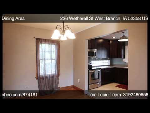 226 Wetherell St, West Branch, IA home video tour