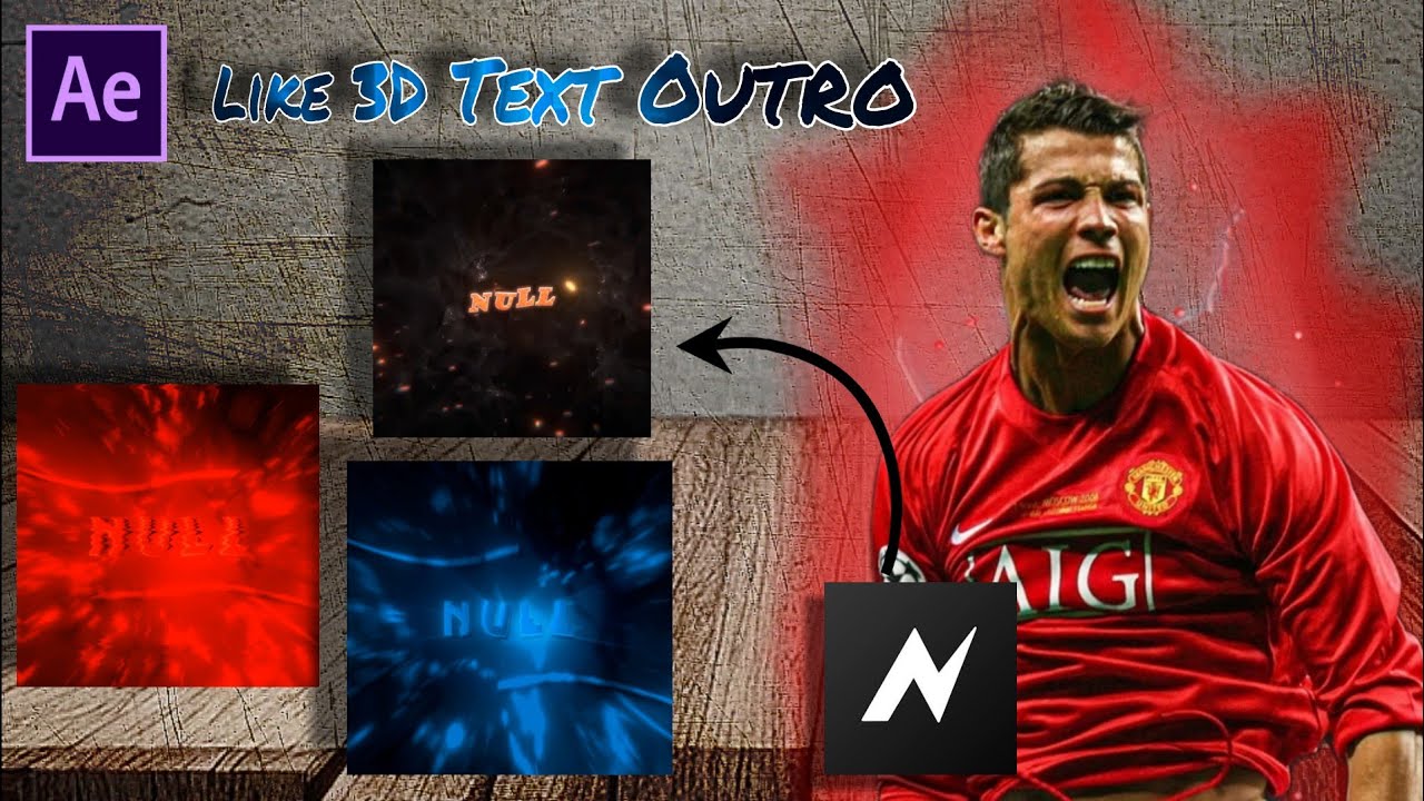 AE like 3D text outro | Node Video 3d text outro | alight motion 3d ...