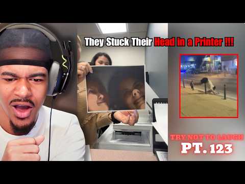 They Stuck Their Head in a Printer | Try not to laugh pt 123