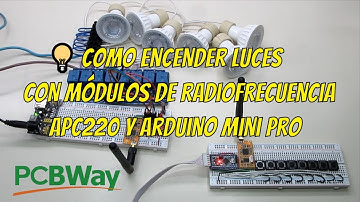 💡 Como encender luces con módulos de radiofrecuencia apc220 y arduino mini pro