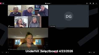 Underhill Selectboard  April 23, 2026