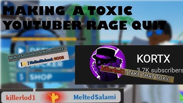 MAKING A TOXIC YOUTUBER RAGE QUIT (KORTX) | ROBLOX ARSENAL