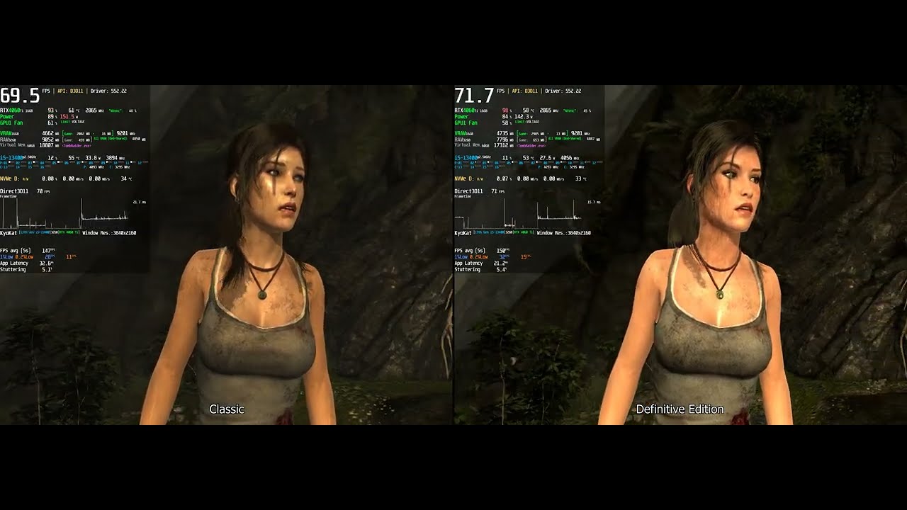 PC Tomb Raider: Definitive Edition - 2024 Comparison vs 2013 Original Benchmark 4K 60 FPS