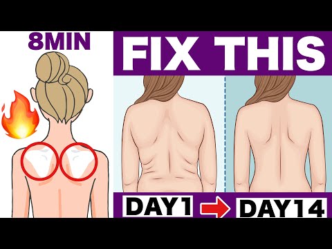 [9 min] Create a beautiful posture and back and tighten upper arms ✨ Standing exercise 🔥