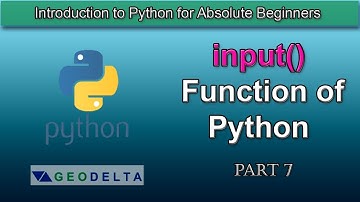 Lesson 7- Using input() Function of Python