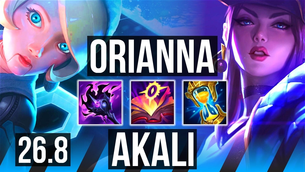 Watch Orianna carry their team against Akali in Korean Grandmaster! 
Highlights: Good KDA: 10/1/12. 
Learn what runes to use, what items to build, understand how to lane, teamfight, and outplay your opponents as #Orianna. 
/// #LeagueOfLegends high elo replay 
 
Thank you for watching! 
Did you learn something new? Share it in the comments! 
If you liked this video, please leave a thumbs up, if you disliked it, be sure to give me feedback in the comments. I appreciate your support! 
 
~~~| DOMISUMREPLAY |~~~ 
High elo replays for every role and champion. Improve your gameplay. Many uploads per day. 
 
~~~| WATCH MORE |~~~ 
Orianna channel: https://www.youtube.com/channel/UCrFyJj6rucZP6DAfGsQwhrQ?sub_confirmation=1 
 
More replays of: 
- Orianna vs Akali: https://www.youtube.com/playlist?list=PLEfd3B16zowd0qjIwned4MteX-FLTR2qH 
- Orianna MID: https://www.youtube.com/playlist?list=PLEfd3B16zowdTbNY0vfRITzpcIi4kSktM 
 
~~~| MATCH INFO |~~~ 
GAME TYPE: Ranked Solo/Duo 5v5 
REGION: KR 
AVERAGE RANK: Grandmaster 
SEASON: Season 2026 
PATCH: 26.8 
 
~~~| SPECTATED PLAYER |~~~ 
CHAMPION: Orianna 
SKIN: Winter Wonder Orianna 
RANK: Grandmaster 
RIOT ID: 1993s # KR0 
OP.GG: https://op.gg/summoners/kr/1993s-KR0 
RUNES: SORCERY - Summon Aery, Manaflow Band, Celerity, Scorch; RESOLVE - Bone Plating, Unflinching (Attack Speed + Adaptive Force + Health) 
 
~~~| OPPONENT |~~~ 
CHAMPION: Akali 
SKIN: K/DA Akali 
RANK: Master 
RUNES: DOMINATION - Electrocute, Sudden Impact, Sixth Sense, Ultimate Hunter; RESOLVE - Second Wind, Overgrowth (Adaptive Force + Adaptive Force + Health) 
 
I am not one of the summoners playing in the matches uploaded to this channel, so I am unfortunately unable to answer questions about decisions made by the summoners in the game. 
 
played at 2026-04-16 03|55|32 (CEST); rec on wd-luchs at 2026-04-18 15|25|08 (CEST); mtdt at 2026-04-18 16|02|48 (CEST); KR-8174802133-MID-BLUE