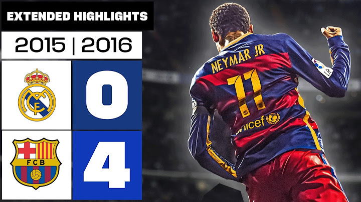 REAL MADRID 0-4 FC BARCELONA 2015/16 | RESUMEN ampliado