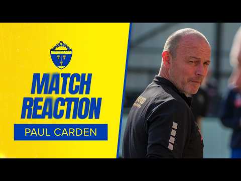 Warrington Town 2-2 Lancaster City | Paul Carden reaction