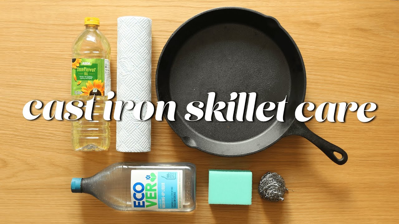 How to Clean A Cast Iron Skillet - Hungry Hobby