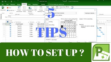 Microsoft Project 2016 Training - How to set up MS project 2016 and start creating Project Plan
