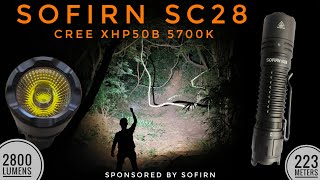 Sofirn SC28 Tactical light 2800lm 223m & Comparison with Sofirn SC33, SC32, Wurkkos TD02