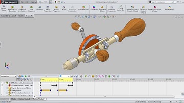 Animation by Precise Positioning Display in Drill Machine SolidWorks
