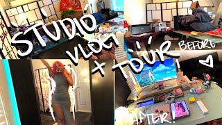 Art STUDIO Cleanup + TOUR | Studio Vlog 1