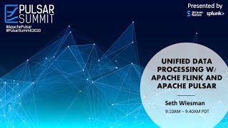 Famous Unified Data Processing with Apache Flink and Apache Pulsar——Seth Wiesman Wealth