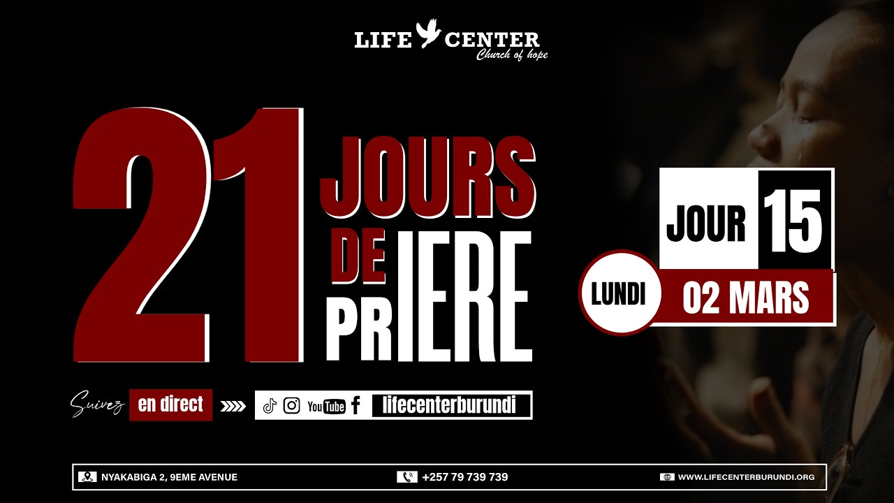 21 JOURS DE PRIÈRE — JOUR 15 — Lundi 02/03/2026