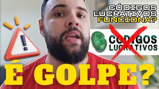 CÓDIGOS LUCRATIVOS FUNCIONA ((⚠️CUIDADO GOLPE⚠️)) Código Lucrativo Vale a Pena Códigos Lucrativos