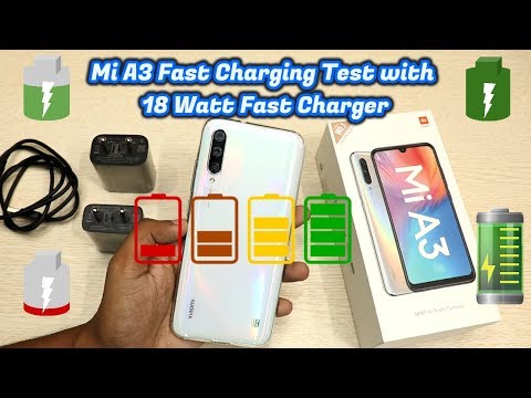 Mi A3 Fast Charging Test with 18 Watt Fast Charger | HINDI