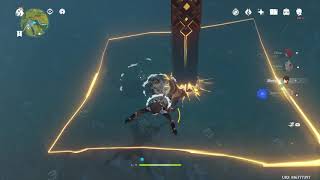 ZHONGLI UNLOCKS QINCGE VILLAGE SECRET CHEST ELEMENTAL PUZZLE Genshin Impact