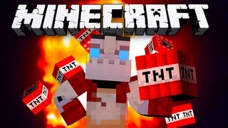 FUN WITH TNT! Episode 2 - The Auto-TNT Cannon! (Minecraft)